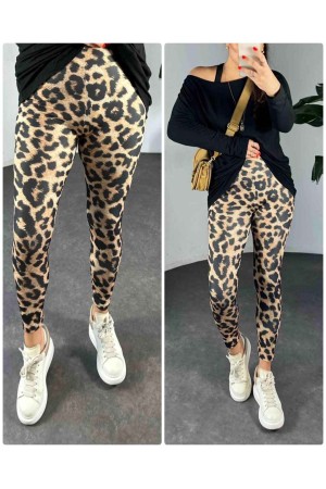 218282 leopard LEGGINGS