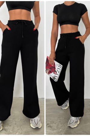 218291 TOPTAN SİYAH EŞOFMAN ALTI