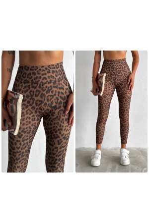 218301 leopard LEGGINGS