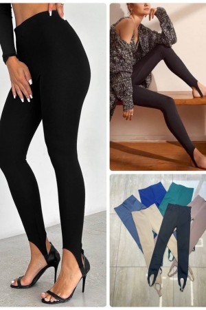 218303 TOPTAN SİYAH TAYT