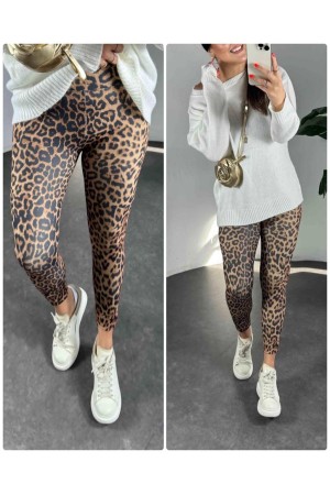 218315 leopard LEGGINGS