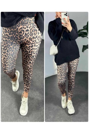 218316 leopard LEGGINGS