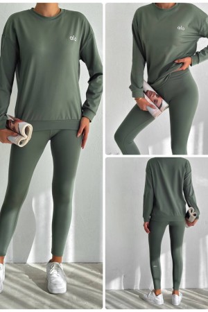 218325 TOPTAN HAKİ EŞOFMAN TAKIM