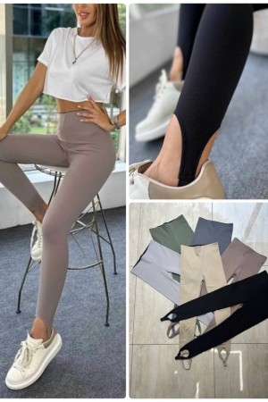 218336 TOPTAN SİYAH TAYT