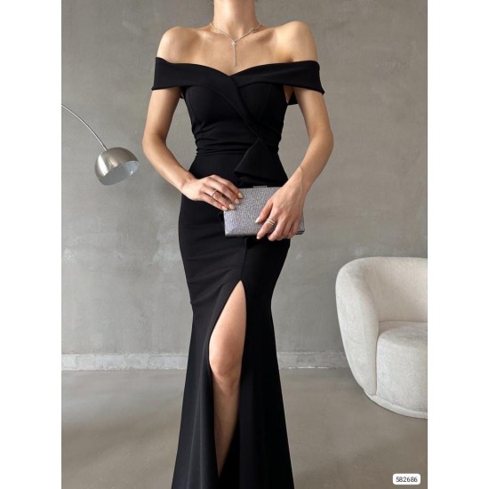 218364 black Evening dress