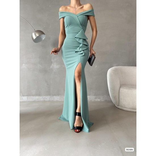 218366 Water is green Evening dress