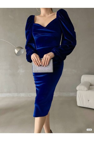 218385 TOPTAN SAKS ELBİSE