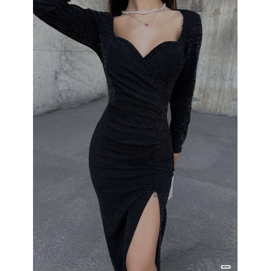 218388 black Evening dress