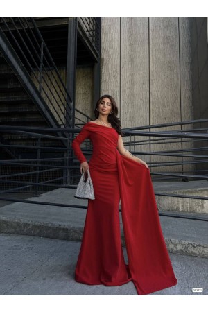 218395 TOPTAN KIRMIZI ABİYE