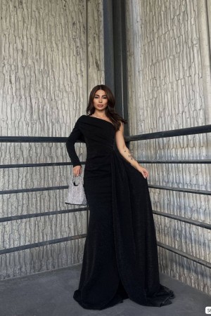 218396 TOPTAN SİYAH ABİYE