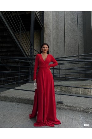 218398 TOPTAN KIRMIZI ABİYE