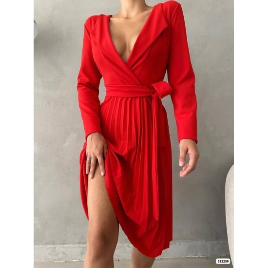 218409 red DRESS