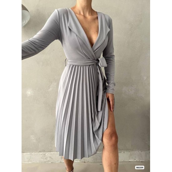 218411 Grey DRESS