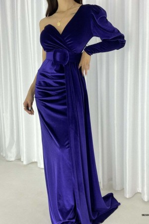 218432 purple Evening dress