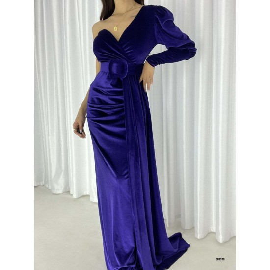 218432 purple Evening dress