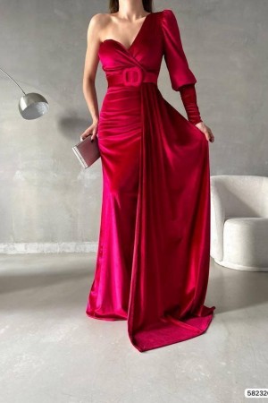 218433 red Evening dress