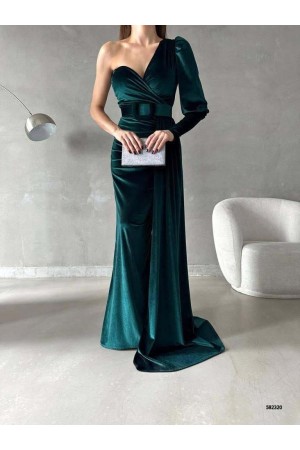 218435 TOPTAN ZÜMRÜT YEŞİL ABİYE