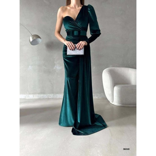 218435 Emerald Green Evening dress