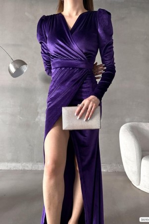 218443 purple Evening dress