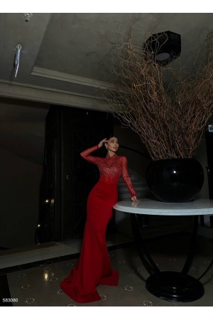 218450 TOPTAN BORDO ABİYE