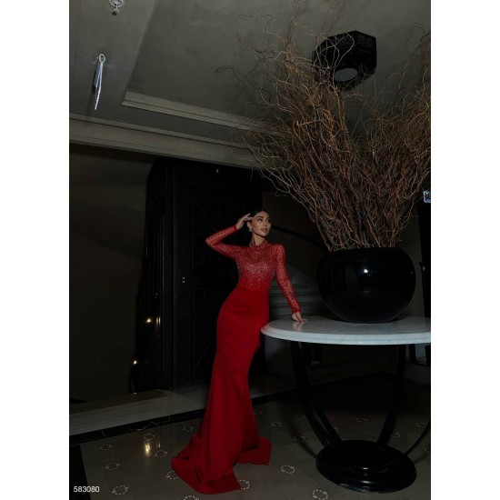 218450 TOPTAN BORDO ABİYE