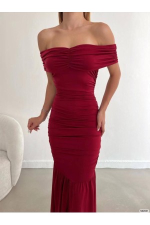 218486 TOPTAN BORDO ABİYE