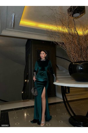 218491 Emerald Green Evening dress