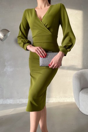 218590 GREEN DRESS