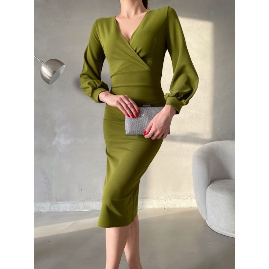 218590 GREEN DRESS
