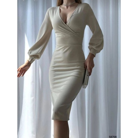 218594 beige DRESS