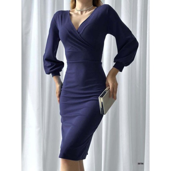 218597 Navy blue DRESS
