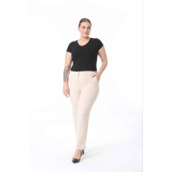 218675 beige TROUSERS