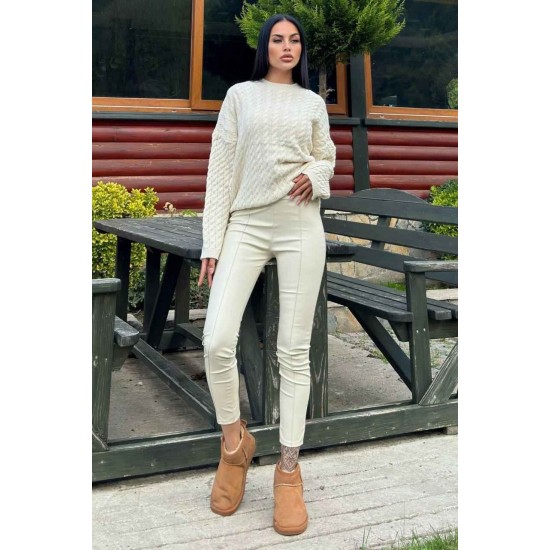 218732 TOPTAN BEJ PANTOLON