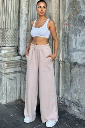 218740 TOPTAN BEJ PANTOLON