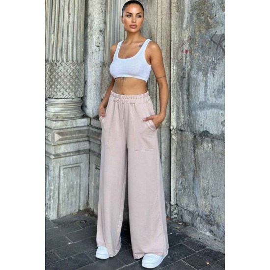 218740 TOPTAN BEJ PANTOLON