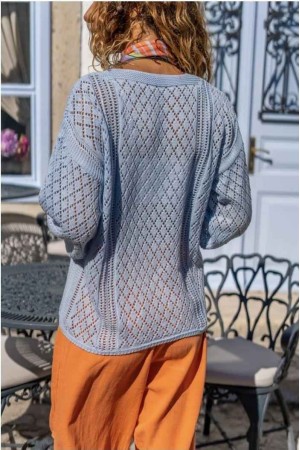 218746 TOPTAN GRİ BLUZ