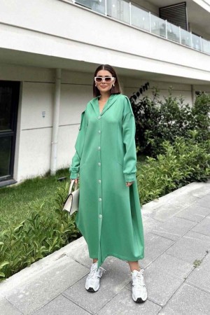 218757 GREEN DRESS