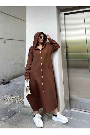 218758 TOPTAN KAHVE ELBİSE