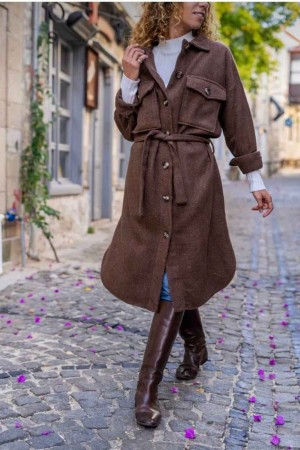 218761 coffee TRENCH COAT