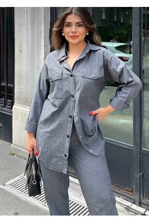 218763 TOPTAN GRİ PANTOLON TAKIM