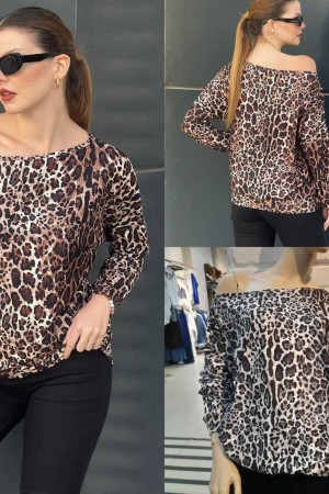 218774 leopard BLOUSE