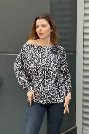 218775 leopard BLOUSE