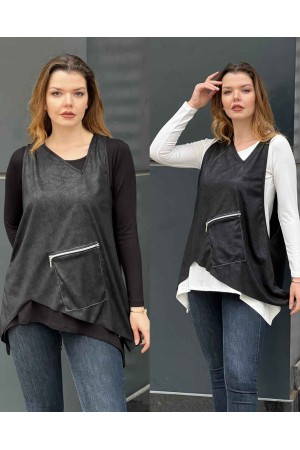 218777 TOPTAN SİYAH BLUZ