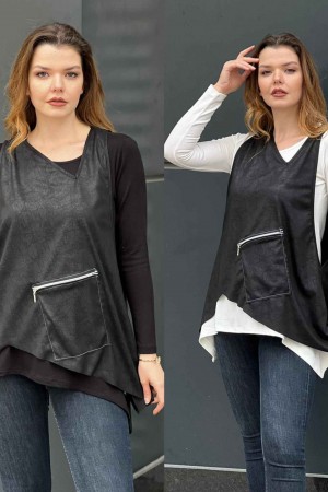 218778 TOPTAN BEYAZ BLUZ