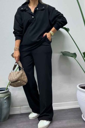 218792 TOPTAN SİYAH SWEAT