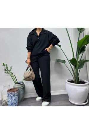 218792 TOPTAN SİYAH SWEAT