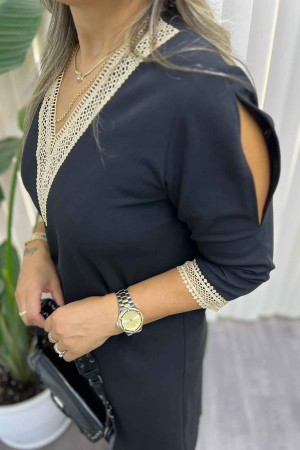 218794 Navy blue DRESS