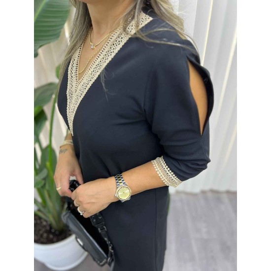 218794 Navy blue DRESS