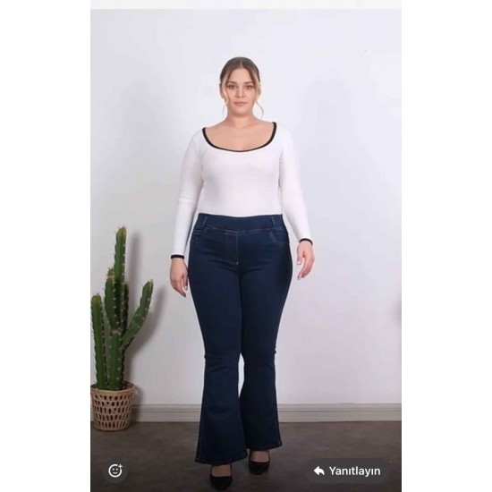 218819 TOPTAN LACİVERT KOT PANTOLON