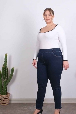 218826 TOPTAN LACİVERT KOT PANTOLON